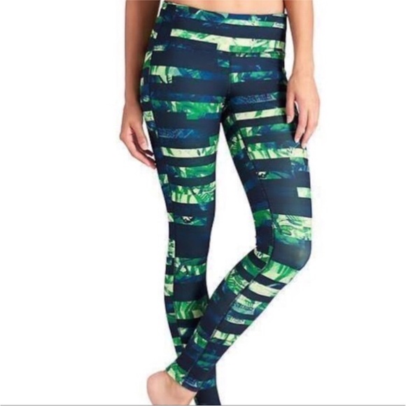 Athleta Floral Flow Chaturanga Tights Leggings Small - Picture 1 of 7